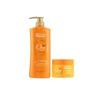 ราคา (สีส้ม) แชมพู & ทรีทเม้นท์ โบย่า คิวเทน ดีท็อกซ์ผม Boya Q10 Shampoo & Treatment Detox Hair Mask (18226407124)