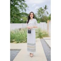 ราคา ผ้าถุง ผ้าซิ่น ผ้าฝ้ายพิมพ์ลายแบบป้ายผูกเชือก (7362927760)