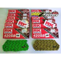 ราคา RK โซ่สี(420-120L) สีทอง สีเขียว ทนทาน ใช้ได้นาน (19128164929)