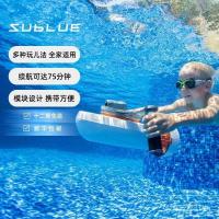 ราคา SUBLUE สวมได้ทั้งเด็กและผู้ใหญ่ กระดูกสันหลังสำหรับว่ายน้ำ สีฟ้าอมขาวเหมือนฉลาม (42620399439)