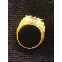 ราคา แหวนนิลแท้ ตัวเรือนทองเหลืองลายไทย (16892160553)