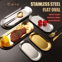 ราคา COD ถาดสเตลเลส ถาด ถาดผลไม้ ถาดอาหาร ถาดเครื่องประดับ ถาดใส่ผลไม้ ถาดขนม ถาดใส่อาหาร ถาดวงรี ถาดเกาหลี ถาด Claire (27271023144)