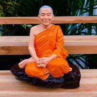 ราคา หลวงพ่อฤาษี นั่งยิ้มเศรษฐี ประทับนั่งบนหิน งานลงสีเสมือนจริงงดงาม เข้าพิธีพุทธาภิเษกเสาร์ 5 หลวงพ่อท่านมีคุณมาก (22438151025)