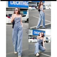 ราคา จั้มสูทยีนส์เกาะอก ขายาว 603/size xs-L (42803232262)