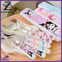 ราคา ชุดช้อนส้อมซานริโอ ชุดอาหาร คุโรมิ เมโลดี้ ซินนามอนโรล ชุดส้อมสแตนเลส ชุดสองชิ้น น่ารัก เด็กผู้หญิง เด็กผู้ชาย ของขวัญ -AME1 (43472731338)