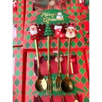 ราคา ช้อน ส้อม คริสมาสต์ ของขวัญปีใหม่ ซานต้า (25351975185)