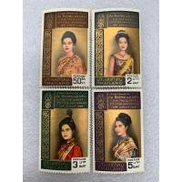 ราคา แสตมป์ชุด3รอบราชินี ปี1968 ครบชุด4ดวง (14217136215)