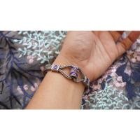 ราคา แฟชั่นเงินแท้ สร้อยข้อมือแฟชั่นเงินแท้ลงยา เครื่องเงินนครศรีฯ (8606878322)