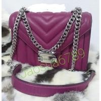 ราคา #มือสอง #Michealkors #MK #กระเป๋าแบรนด์เนมของแท้100%ขนาด7นิ้วสีม่วง #Lisa#ลดได้น๊า (9779702849)