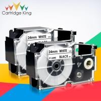 ราคา 2PCS XR-24WE Label Tape for Casio KL-G2 CWL300 KL430 KL820 KL7000 KL7200 KL8100 KL8200 KLC500 Maker Black on White 24mm (11393115938)