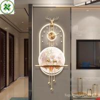 ราคา ภาพวาดตกแต่งทางเข้าพร้อมนาฬิกาทางเดินสามมิติledภาพวาดโคมไฟภาพแขวนร้านอาหารหรูหราเบาๆภาพแขวนนาฬิกาส่องสว่าง DMHK (25425594221)