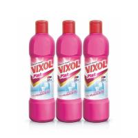 ราคา *พร้อมส่ง* วิกซอล น้ำยาล้างห้องน้ำ กลิ่นพิ้งค์พาราไดซ์ 450 มล. x 3 ขวด Vixol Toilet Cleaner Pink 450 ml x 3 (8213774187)