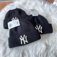 ราคา แท้100% หมวก MLB New Jelly Beanie New York Yankees หมวกไหมพรม NY สีดำ โลโก้ NY สีขาว หมวกไหมพรมmlbแท้ จากเกาหลี (15445184616)