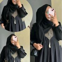 ราคา Zahra- Naraya Dress Gamis Crinkle Abaya Arabian Jumbo (29390342710)