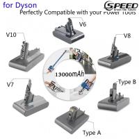 ราคา ✿สำหรับ Dyson V6 V7 V8 V10 13000mAh แบตเตอรี่ทดแทนสำหรับ Dyson Absolute Cord-Free เครื่องดูดฝุ่นแบบใช้มือถือ DC59 DC62 (26120917713)
