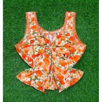 ราคา เสื้อคอกระเช้าเด็กโบว์หลัง#เสื้อคอกระเช้าลายดอกแฟชั่น (27674978906)