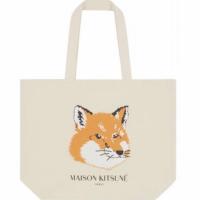 ราคา Maison Kitsune Fox Head Tote Bag ของแท้ 100% มีป้ายแท็ก (13413598570)