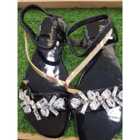 ราคา รองเท้าแตะรัดส้นประดับเพชร (4037459213)