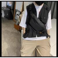 ราคา กระเป๋าคาดอก กระเป๋าสะพายข้าง สีดำ ผู้ชาย ผ้าไนล่อน กระเป๋าผู้ชายเท่ๆ กระเป๋าคาดเอว (9471202669)