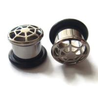 ราคา 12 mm-14 mm ปากแตร จิวหู สแตนเลสแท้ Stainless 316L สีเงิน ต่างหูชาย จิวขยายหู ระเบิดหู จิวตาไก่ จิวหูตาไก่ จิวระเบิดหู (13332324149)