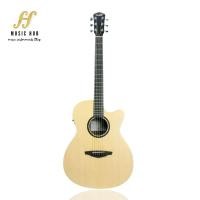 ราคา กีตาร์โปร่งไฟฟ้า Veelah V1-OMCE (18968245985)