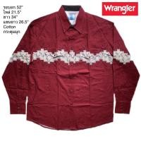 ราคา มือ2Wrangler เสื้อเชิ้ตกระดุมมุก ลายเขาควาย สไตล์คาวบอย (23035945291)