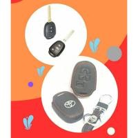 ราคา หุ้มกุญแจ รถยนต์ ( แบบหนัง ) ตัวกุญแจไข start แบบ 3 ปุ่ม รถ Toyota Yaris ativ / Toyota sienta (8708689984)