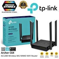 ราคา TP-LINK Router (Archer C64) Wireless AC1200 Dual Band Gigabit รับประกัน Synnex (27402263907)