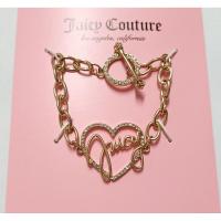ราคา สร้อยข้อมือสีทองแบบขัดจี้หัวใจ แบรนด์ juicy couture ข้อมือเล็ก (23478439171)