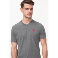 ราคา เสื้อยืด cc-oo ของใหม่ป้ายห้อย ออกชอป แท้100% มีใบเสร็จยืนยัน V-NECK BIRD LOGO TEE (9373379720)