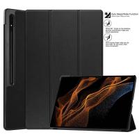 ราคา Smart Flip Case Samsung Galaxy Tab S8 Ultra 14.6 - Leather Flip Cover Auto Lock Wake Sleep Fit (24431983771)