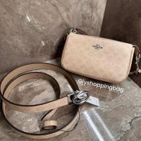 ราคา Coach Nolita Signature Canvas กระเป๋าโค้ช ทรงพอช สีทูโทน ของแท้100% (28230379993)