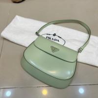 ราคา CO240413080 Prada Cleo Brushed Shoulder Bag with Flap (29351664235)