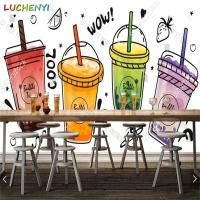ราคา ที่กําหนดเอง ฟองอากาศ ชาไอศครีมภาพจิตรกรรมฝาผนังวอลล์เปเปอร์ร้านอาหารเย็นดื่มร้านห้องรับประทานอาหารผนังกระดาษตกแต่งบ้านสติกเกอร์ (43162428546)