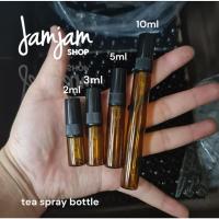 ราคา ขวดสเปรย์แก้ว ขวดสีชาฝาสีดำ 2/5/10ml. ขวดแบ่งน้ำหอม ขวดน้ำหอม ขวดใส่น้ำหอม ขวดแก้ว ขวดสเปรย์แก้ว พร้อมส่ง (6873758418)