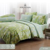 ราคา Fountain FT060 รุ่น Printed พิมพ์ลายสวยงาม สัมผัสนุ่มสบายชุดเครื่องนอนฟาวน์เทน ผ้าปู ผ้าปูที่นอน ผ้านวม (13581152993)