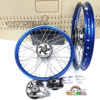ราคา YOSHI ชุดล้อ WAVE110i/ WAVE125 ปลาวาฬ/ DREAM SUPERCUB/ CZI ล้อโลสีน้ำเงิน+ชุดดุมเจาะดำ ขอบล้อ17 อะไหล่แต่งรถ110iSAJA (41718848422)