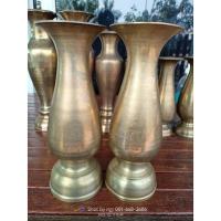 ราคา แจกันเก่าเนื้อทองเหลือง สูง 9 นิ้ว,10 นิ้ว,11.5 นิ้ว (20446504770)