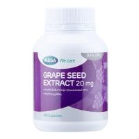 ราคา Mega We Care Grape Seed Extract 20 mg. เมก้า วีแคร์ สารสกัดจากเมล็ดองุ่น (60 แคปซูล) อุดมไปด้วยสารต้านอนุมูลอิสระ (18154113794)