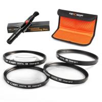 ราคา 62 มม. Close up Macro +1 +2 +4 +10 ชุดกรองสําหรับแนวคิด Nikon Canon Sigma K&F (3748540026)