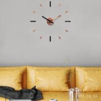 ราคา ใหม่นาฬิกา On-Time V2 Rose glod (สีโรสโกล) 56 เซน Wall Clock DIY นาฬิกาแขวนผนัง ติดผนังไม่เจาะผนัง เข็มนาฬิกาใหญ่ (6797816712)