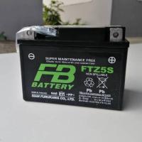 ราคา แบตเตอรี่มอเตอร์ไซค์ แบตแท้ จาก FB แบบแห้ง ยี่ห้อ FB รุ่น FTZ5s-mf (5AH) (25608431907)