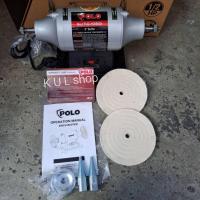 ราคา มอเตอร์เพลาแหลม 1/2HP มอเตอร์หินไฟ ยี่ห้อ POLO ใช้กับล้อผ้า6นิ้ว รุ่นTLG-150 BGA (17283555655)