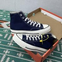 ราคา Converse All Star Converse 1970s Samsung High Top รองเท้าผ้าใบสีน้ําเงินเข้ม High Top (25843353814)