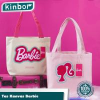 ราคา กระเป๋าสะพายไหล่ผู้หญิง Cute Barbie Motif / กระเป๋าผ้าแคนวาสน่ารัก กระเป๋าถือตัวละครบาร์บี้ (41266981229)