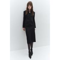 ราคา H&M(เอชแอนด์เอ็ม) กระโปรงมิดิซาติน ผู้หญิง 1258265_1 (28269049193)