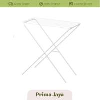 ราคา IKEA JALL ราวตากผ้าในร่ม/นอกอาคาร สีขาว ราวตากผ้าผ้าเช็ดตัวพับได้ JA1571 (41816398364)