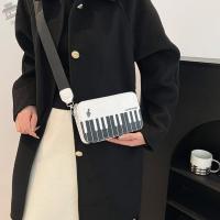 ราคา AUGUSTINA กระเป๋าสะพายเปียโน, Vintage Crossbody Mini Square Bag, Casual Fashion Black Elegent PU Leather Bag Girls (42422829845)