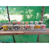 ราคา กระถางดินเผาเพ้นท์ลาย ใบละ 35฿ #กระถางดินเผา (10509634141)