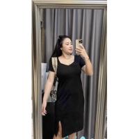 ราคา #เดรสสาวอวบ#เดรสผ้าร่อง#เดรสผ่าหน้า#เดรสตัวยาว (19736686804)